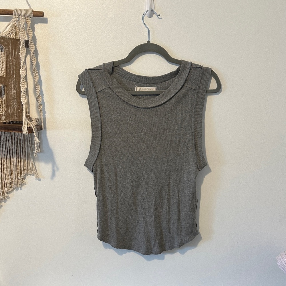 We The Free Charcoal Muscle Tee